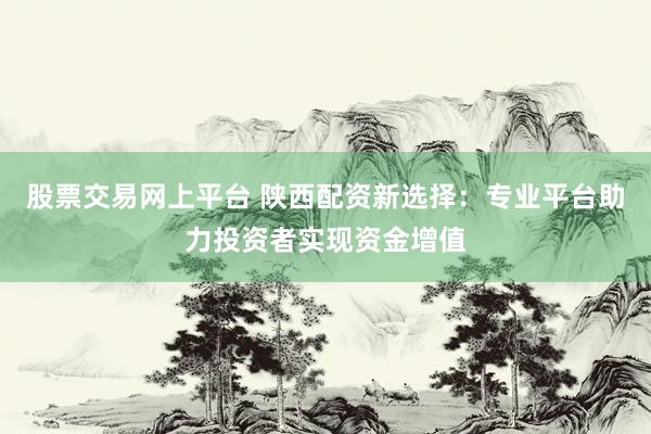 股票交易网上平台 陕西配资新选择：专业平台助力投资者实现资金增值