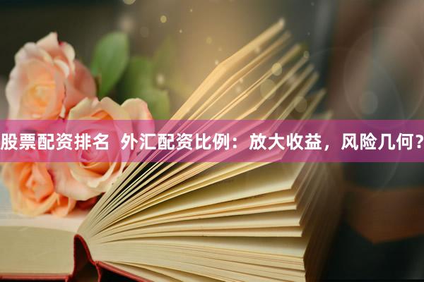 股票配资排名  外汇配资比例：放大收益，风险几何？