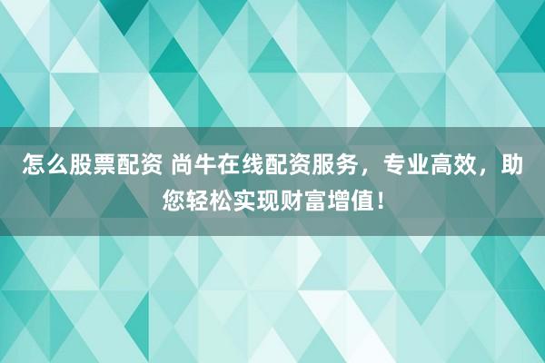 怎么股票配资 尚牛在线配资服务，专业高效，助您轻松实现财富增值！